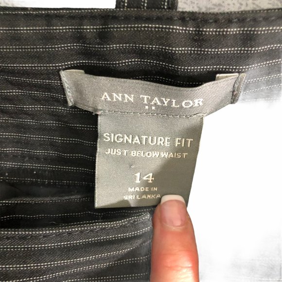 Ann Taylor Signature Fit Pin Striped Dress Pants - Picture 5 of 5